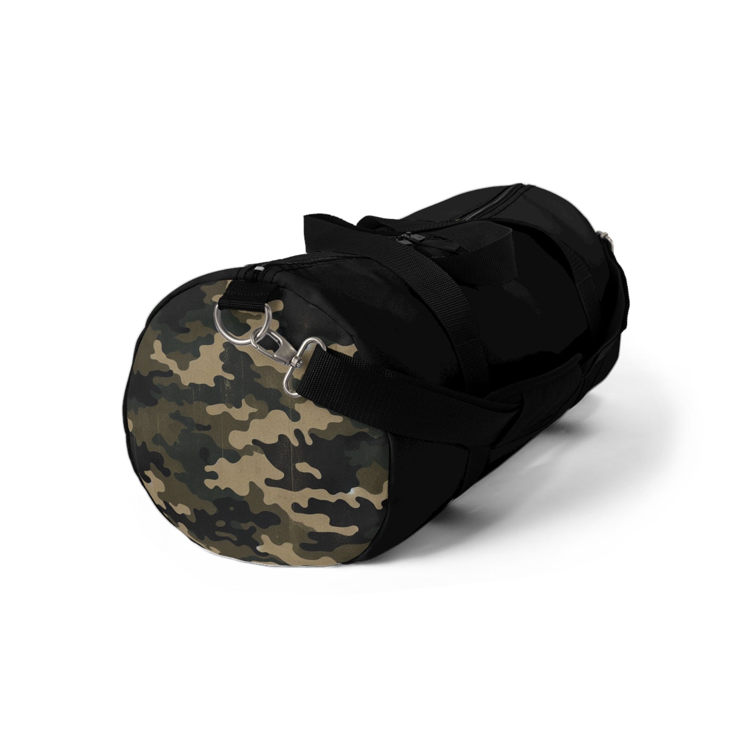 Black and Dark Green Camo - Duffel Bag