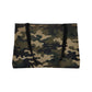 Black and Dark Green Camo - XL Weekender Tote Bag