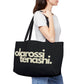 Classic Black and Sand - XL Weekender Tote Bag