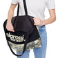 Black and Distressed Grey Camo - XL Weekender Tote Bag