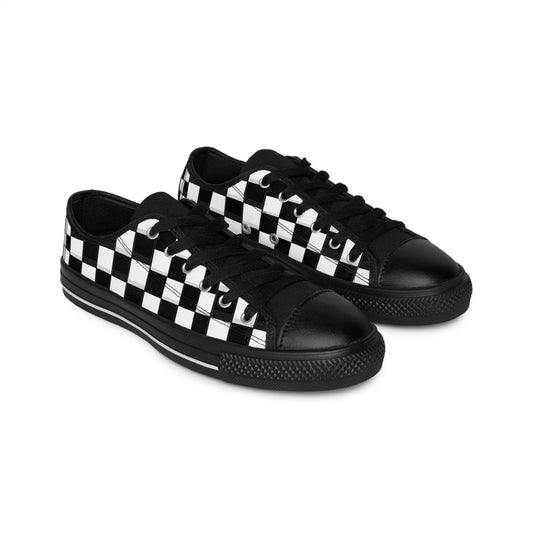 Black and White Mono Check - Sneaker