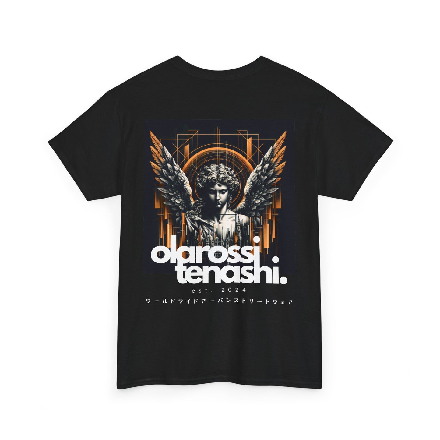 Black/Gold/Logo Fallen Angel to Back T-Shirt