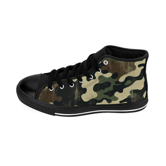 Dark Green Camo - Hi Top Sneaker