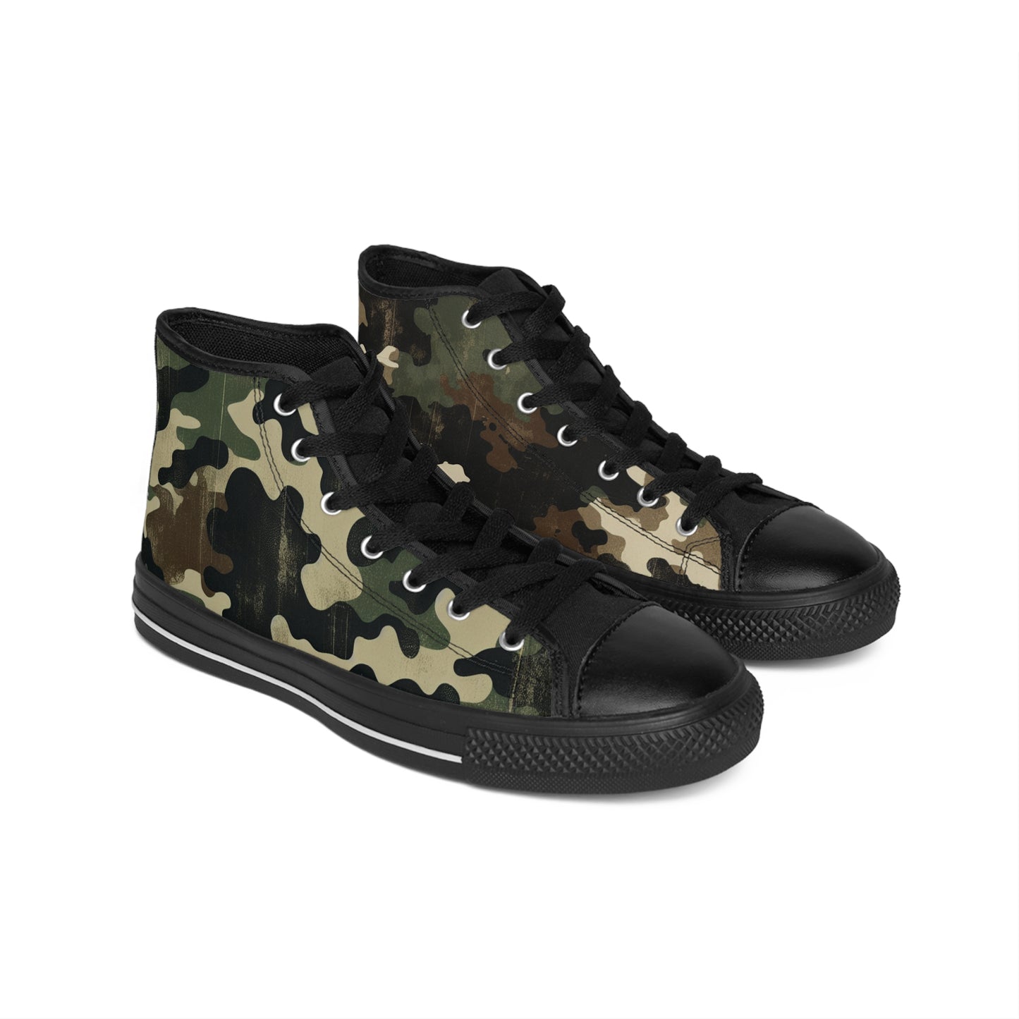 Dark Green Camo - Hi Top Sneaker