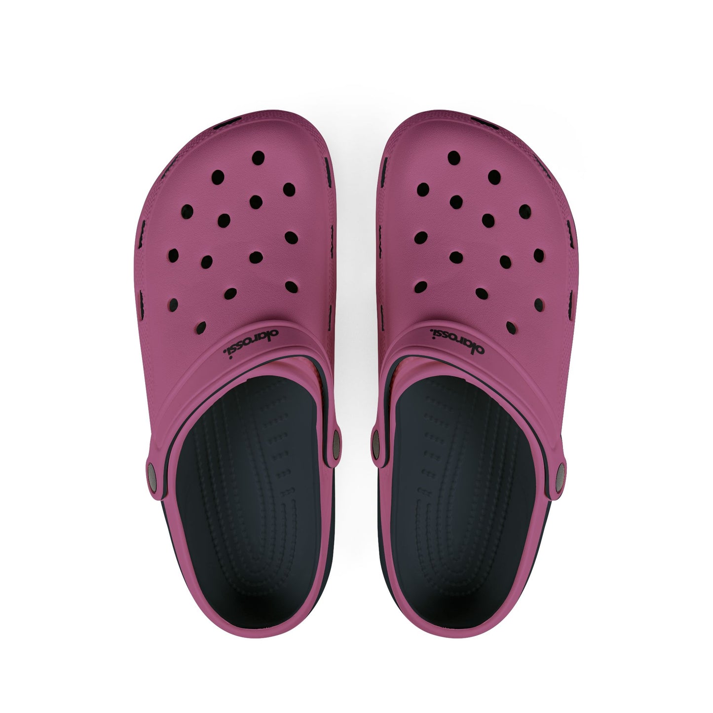 Classic Black and Light Pink - Foam Clogs