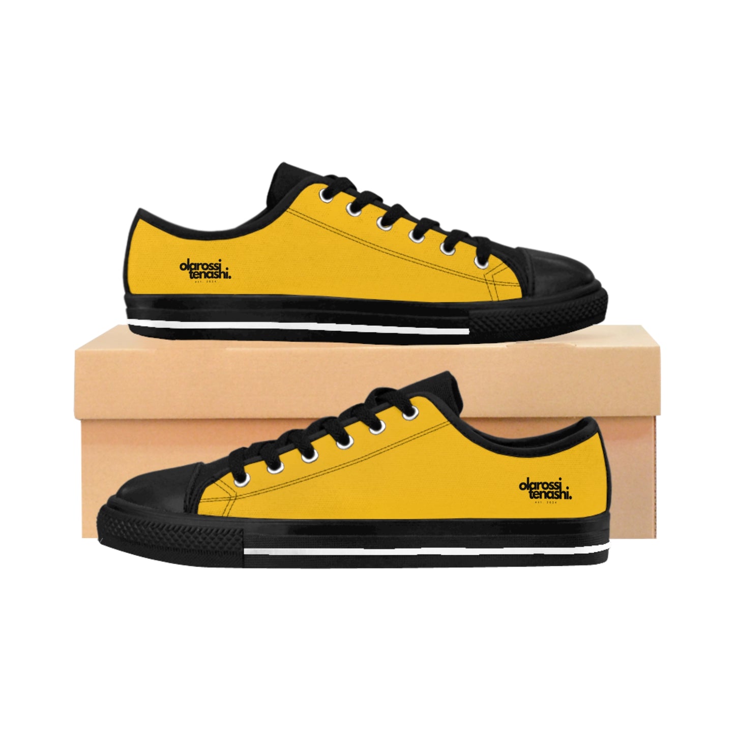 Yellow Black Low Baseball - Sneaker