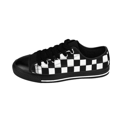 Black and White Mono Check - Sneaker