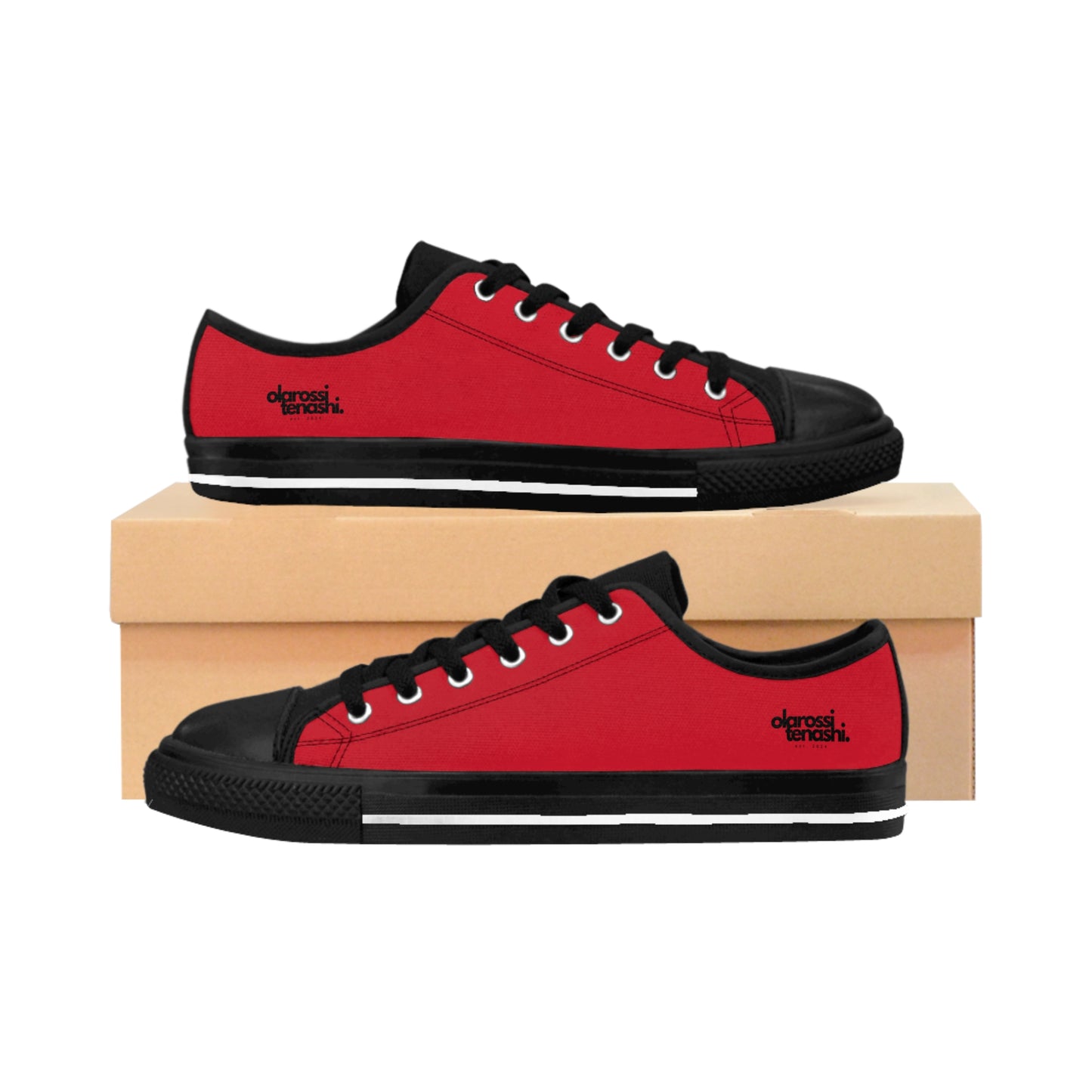 Red Black Low Baseball - Sneaker