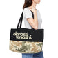 Black and Distressed Sand Camo - XL Weekender Tote Bag