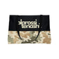 Black and Distressed Sand Camo - XL Weekender Tote Bag