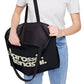 Classic Black and Sand - XL Weekender Tote Bag